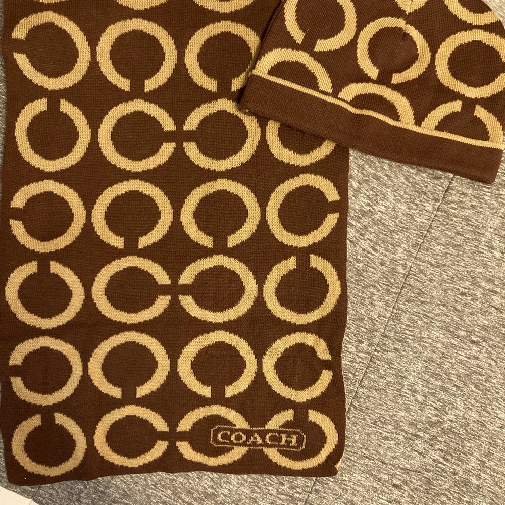 Coach Scarf and Hat set